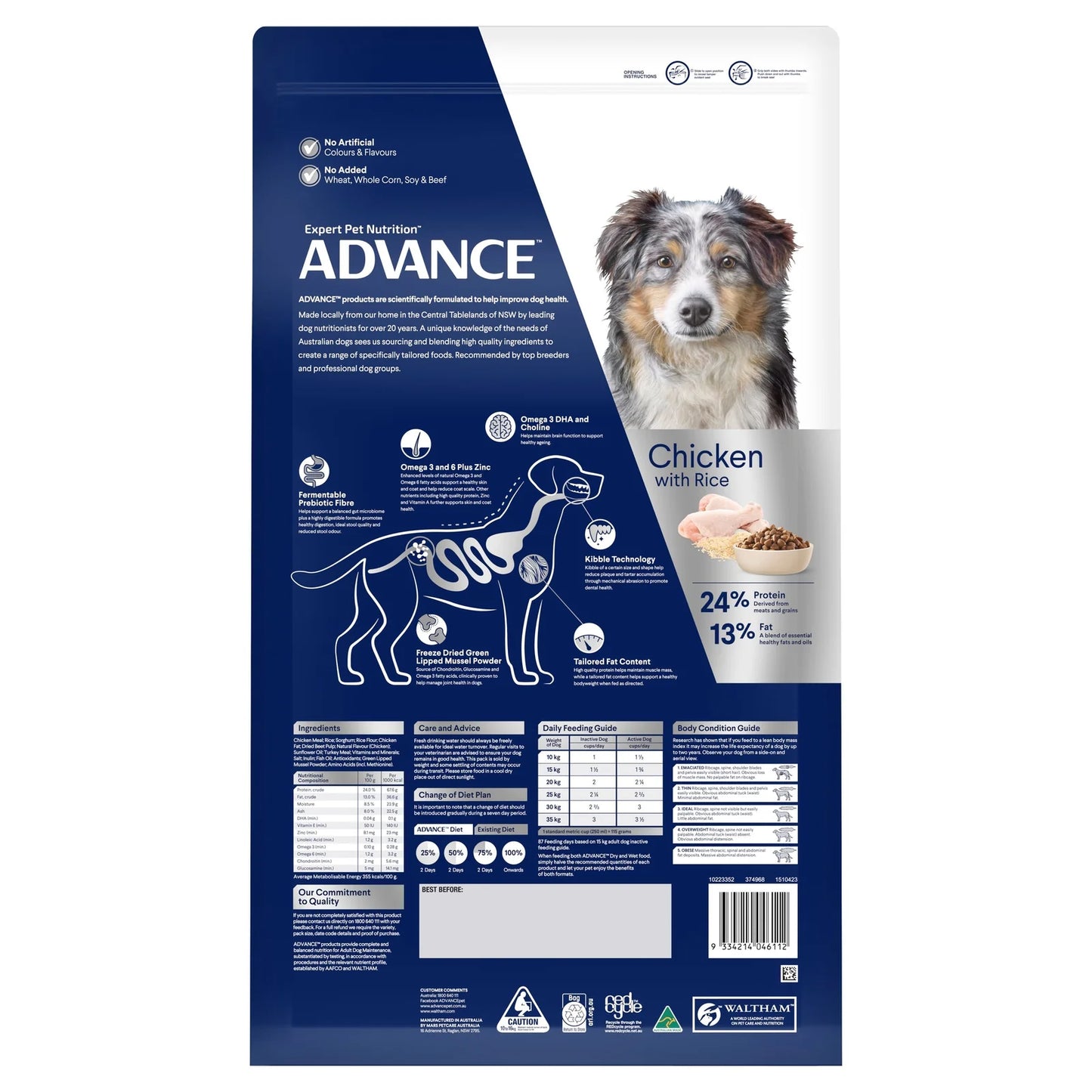 Healthy Ageing Chicken & Rice Dry Dog Food – Medium Breed