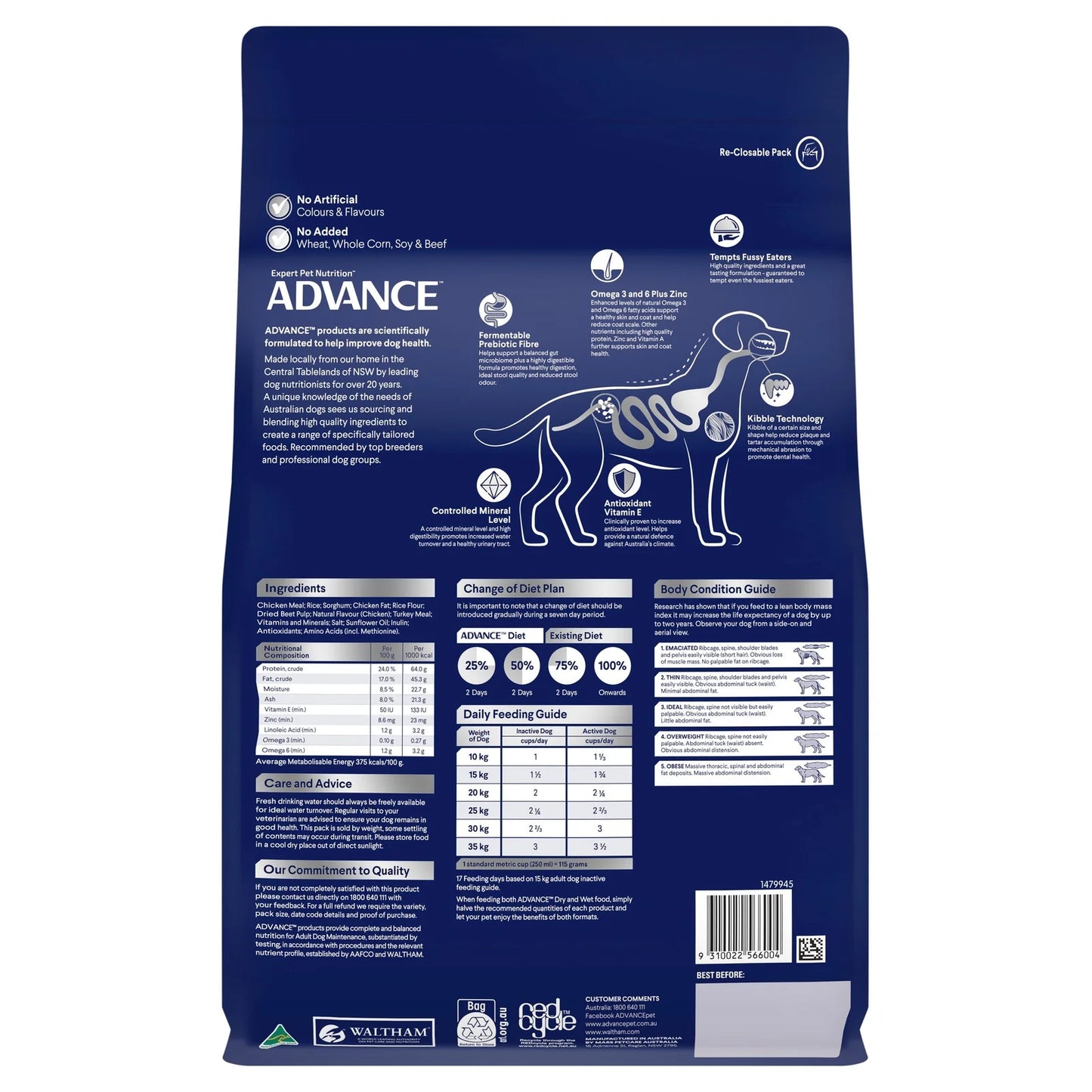 Chicken & Rice Dry Dog Food – Medium Breed Adult