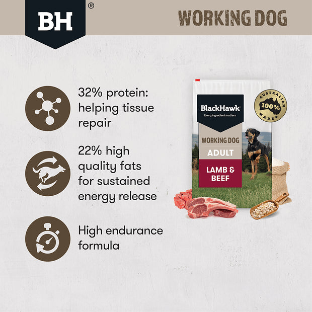 Lamb & Beef Dry Dog Food – Adult Working Dog