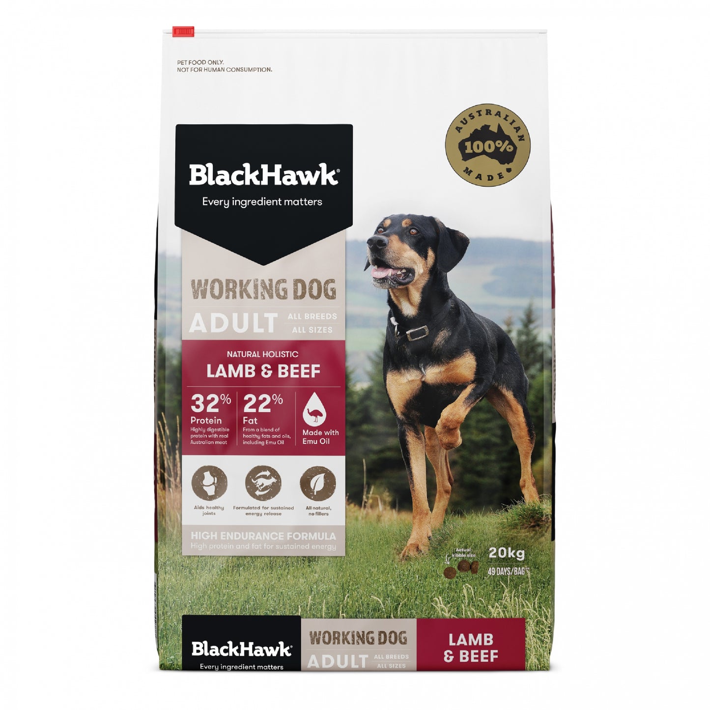 Lamb & Beef Dry Dog Food – Adult Working Dog
