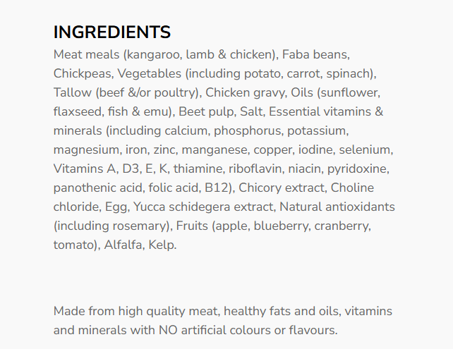 Grain Free Kangaroo & Lamb for Adult Dogs