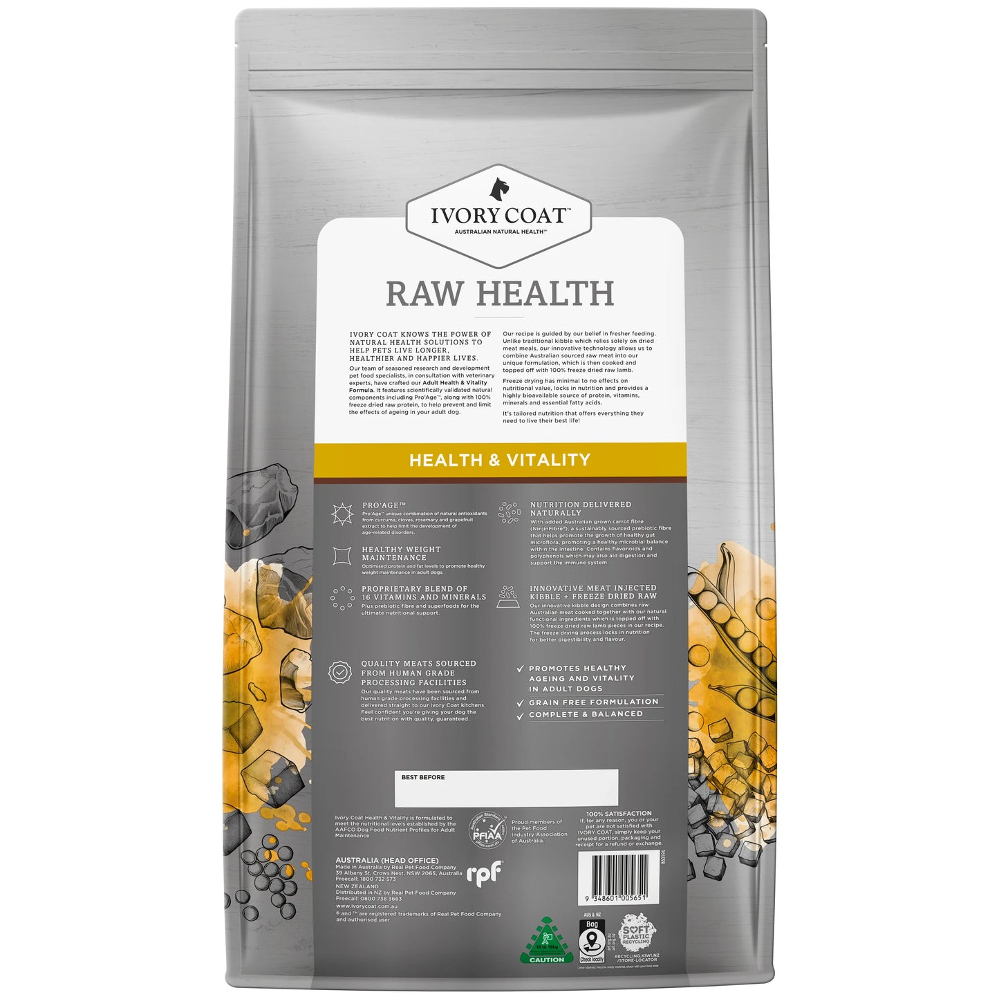 Raw Health Senior Health And Vitality Dry Food