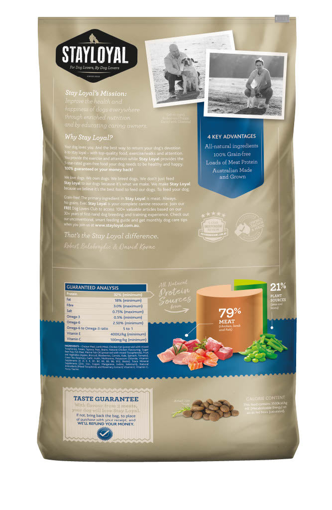 Grain Free Adult Dry Food Chicken, Lamb and Fish