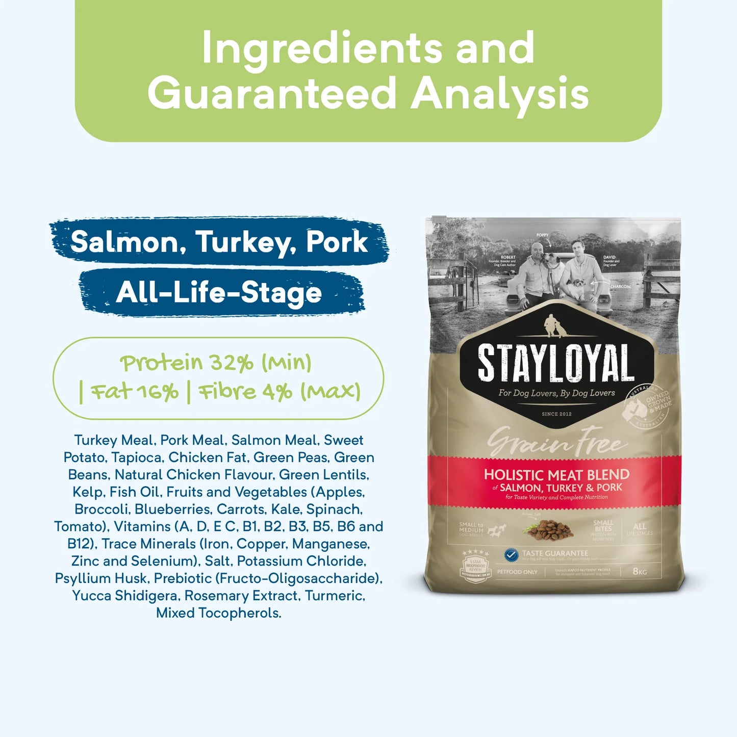 Grain Free Adult Dry Food Salmon, Turkey and Pork