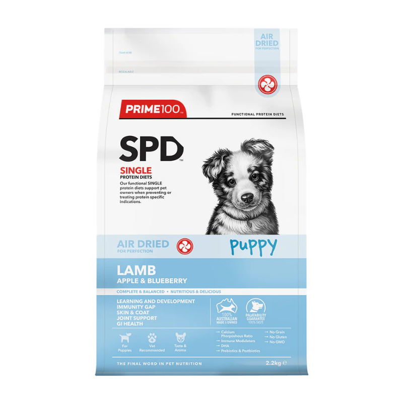 SPD Lamb, Apple and Blueberry Puppy Air Dried Food