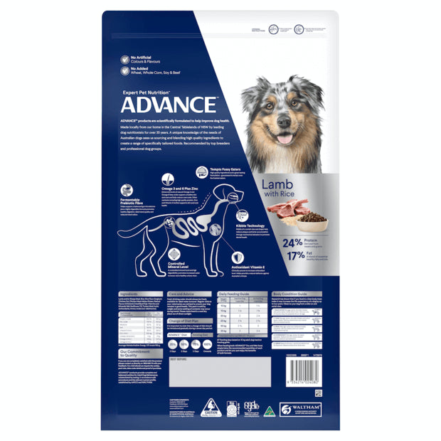 Lamb & Rice Dry Dog Food – Medium Breed Adult