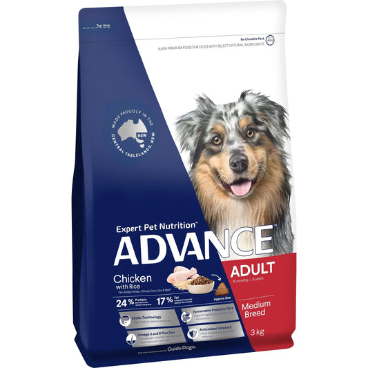 Chicken & Rice Dry Dog Food – Medium Breed Adult