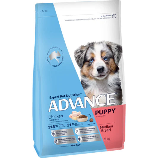 Chicken & Rice Dry Dog Food – Medium Breed Puppy