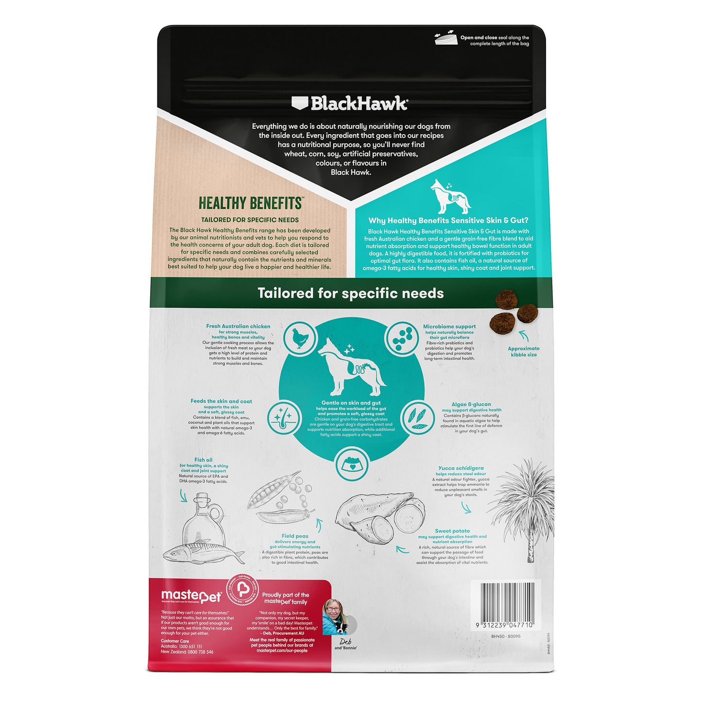 Healthy Benefits Sensitive Skin And Gut Dry Food