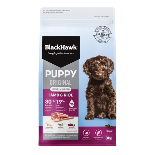 Lamb & Rice Dry Dog Food – Medium Breed Puppy