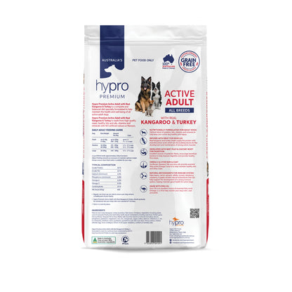 Grain Free Kangaroo & Turkey Dry Dog Food – Active Adult