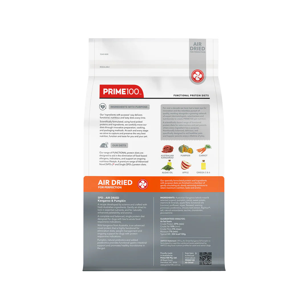 SPD Kangaroo and Pumpkin Air Dried Food